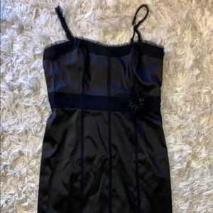 Black semi-formal mini dress, size large.